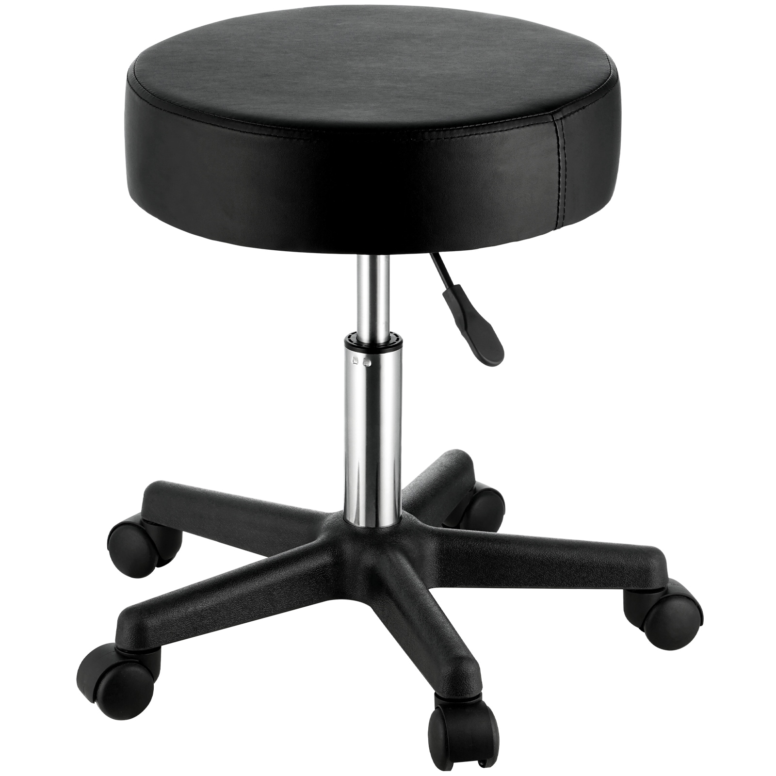 Rolling Stool With Wheels And Adjustable Height For Office And Salon_voghion.com